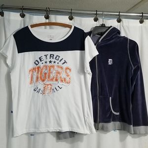 Detroit tigers bundle -tee and hoodie! XL